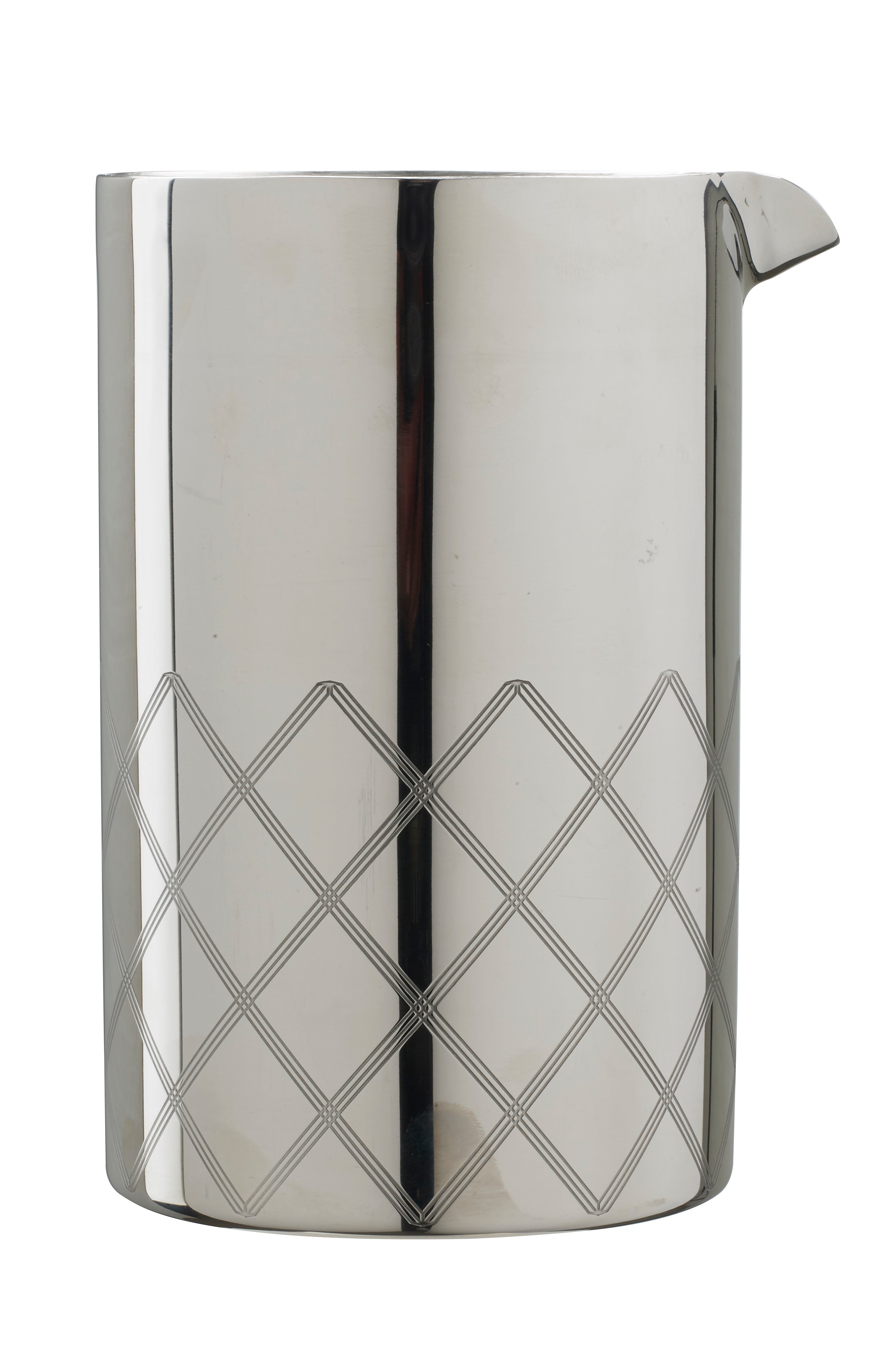 Doppelwandiger Mixing Tin mit Diamantschliff 70cl