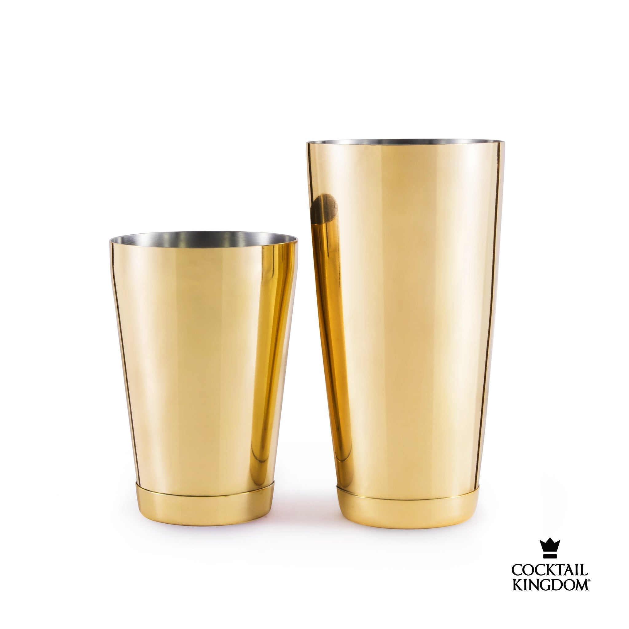 Lot de deux shakers lestés Koriko® plaqués or