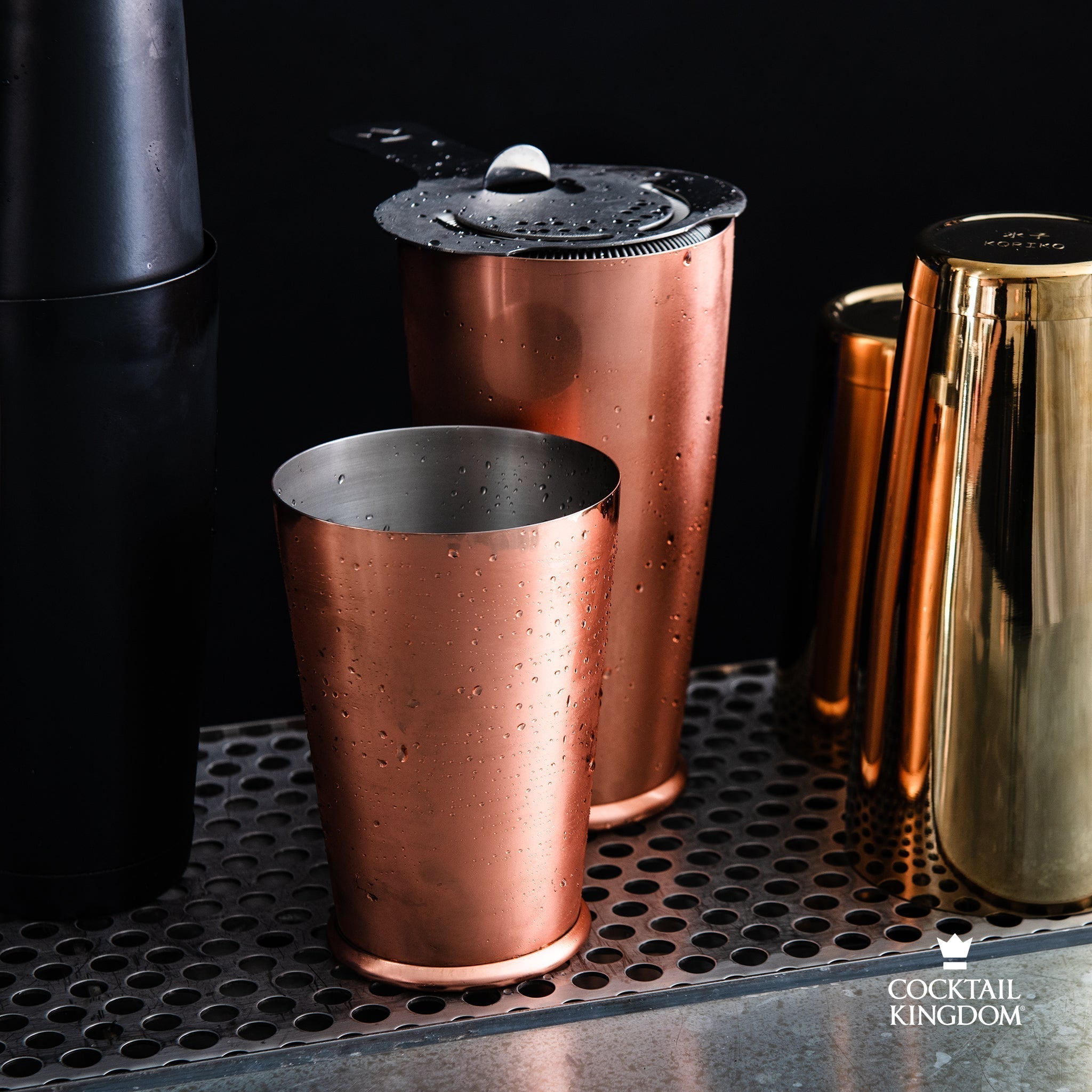 Set aus Leopold® beschwerten Shaker-Tins – kupferbeschichtet