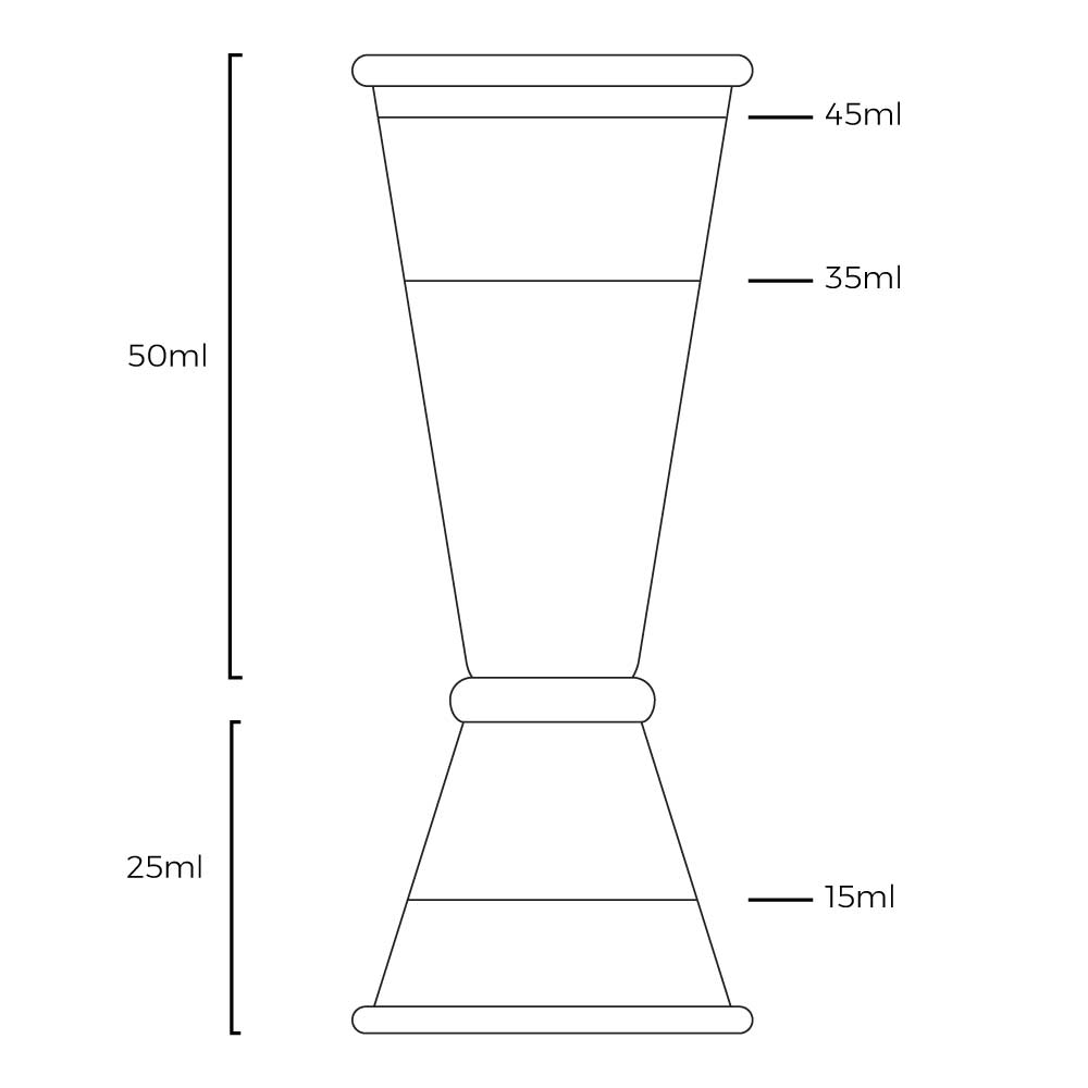 Ginza Roségold Jigger 25ml/50ml