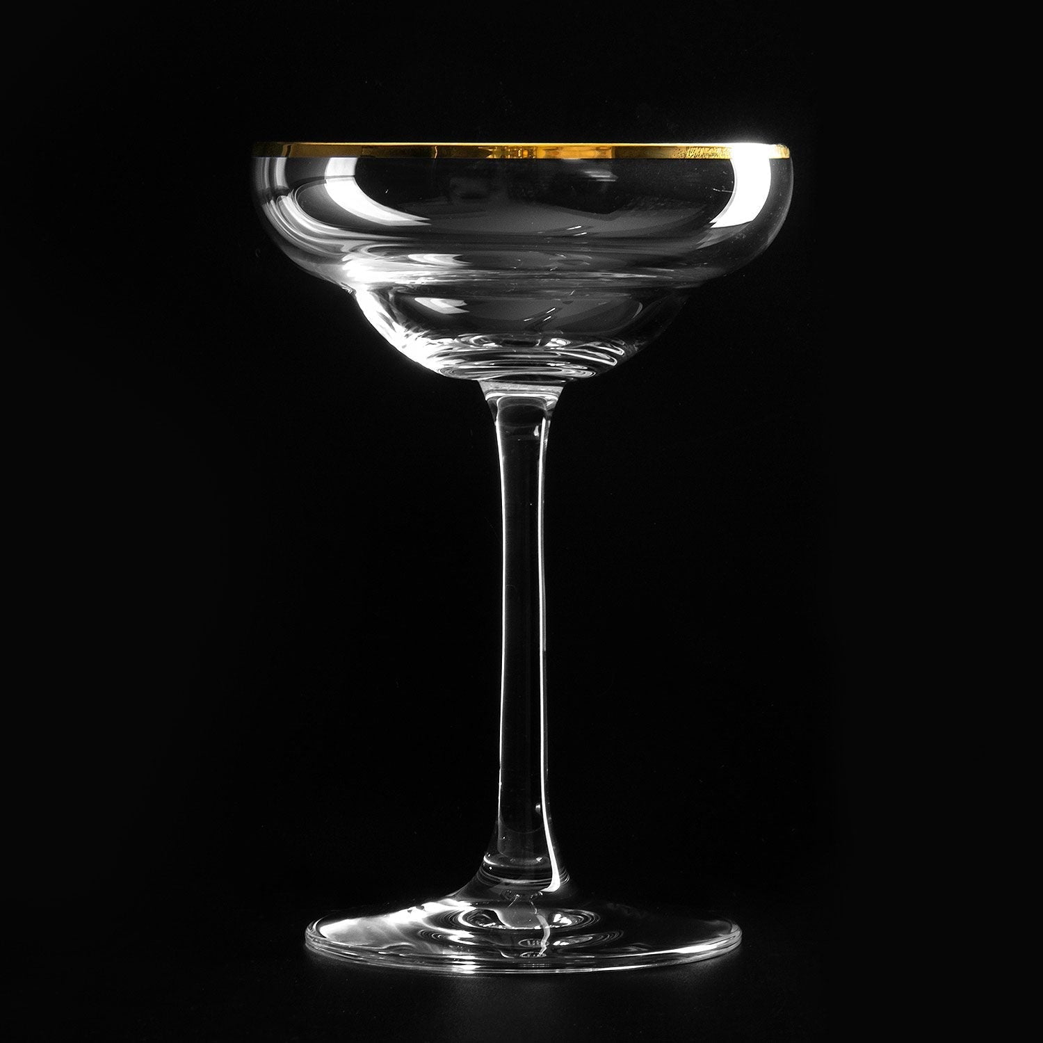 Bord doré Coley® coupe en cristal 17cl