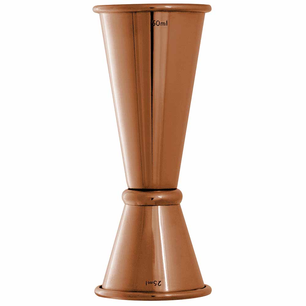 Vaso medidor de oro rosa Ginza de 25 ml o 50 ml