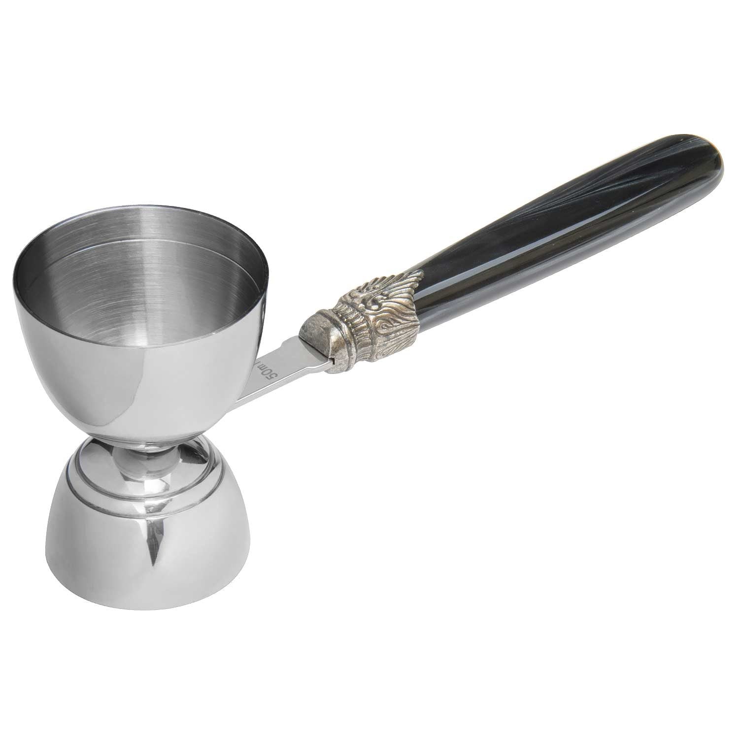 Classico Hammermessbecher aus Edelstahl, 25 ml/50 ml