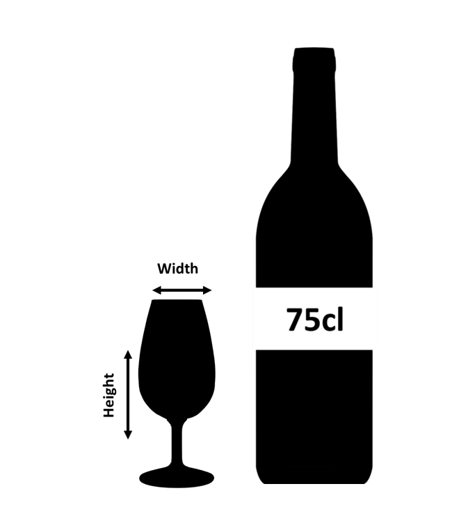 Distillery Blind Tasting Whisky Taster Glas Kobaltblau 14cl