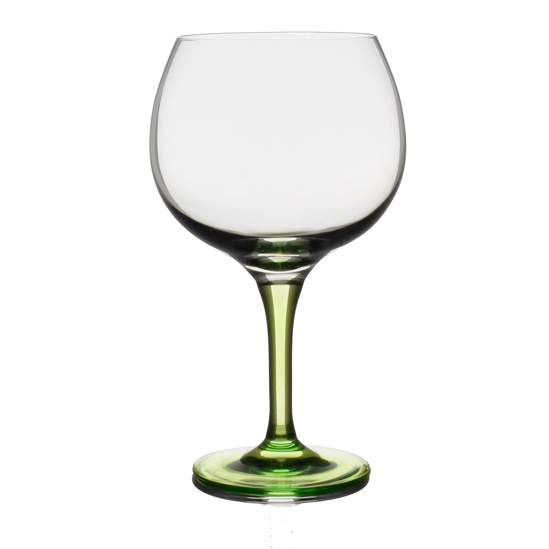 Gin-Ballonglas mit grünem Stiel 60cl