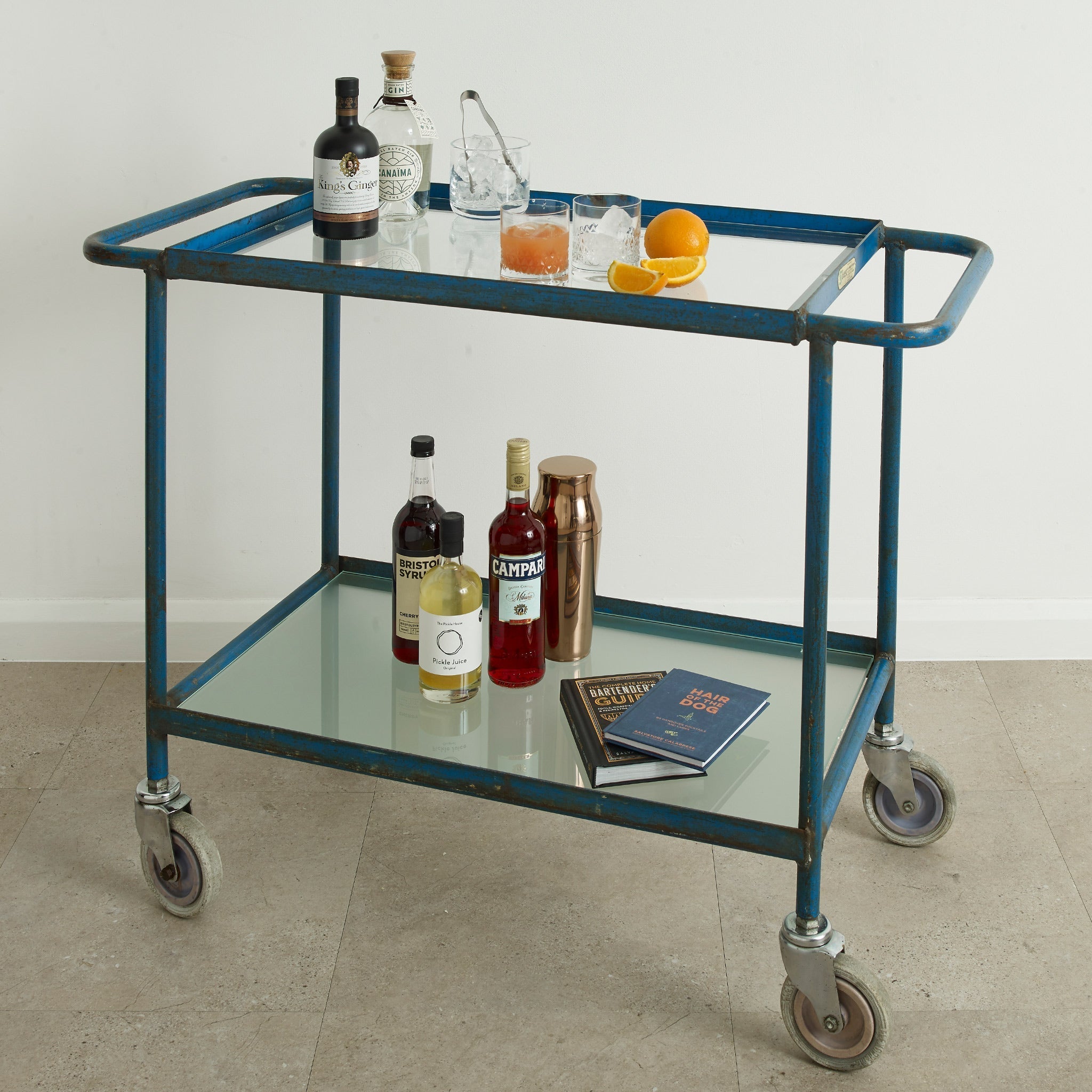 Geest Industrial Trolley 1950's - Blue