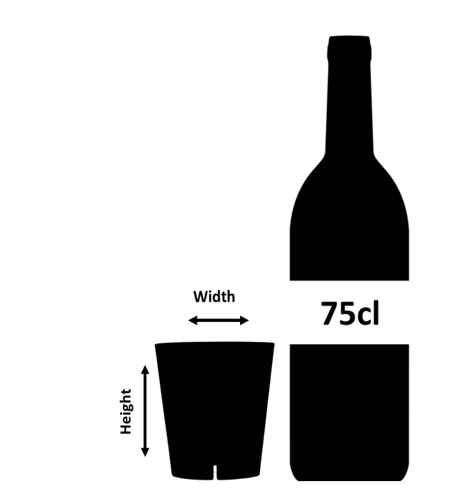 Verre old fashioned empilable en plastique 31 cl