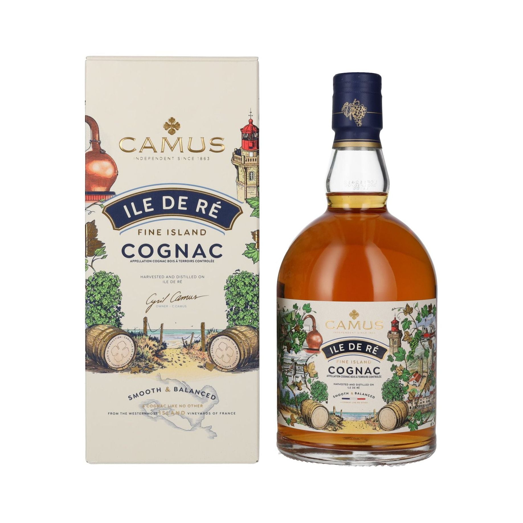 Cognac fin Camus Île de Ré - 70cl
