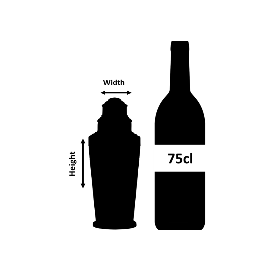 Coley Shaker sur pied 3 pièces poli 50cl