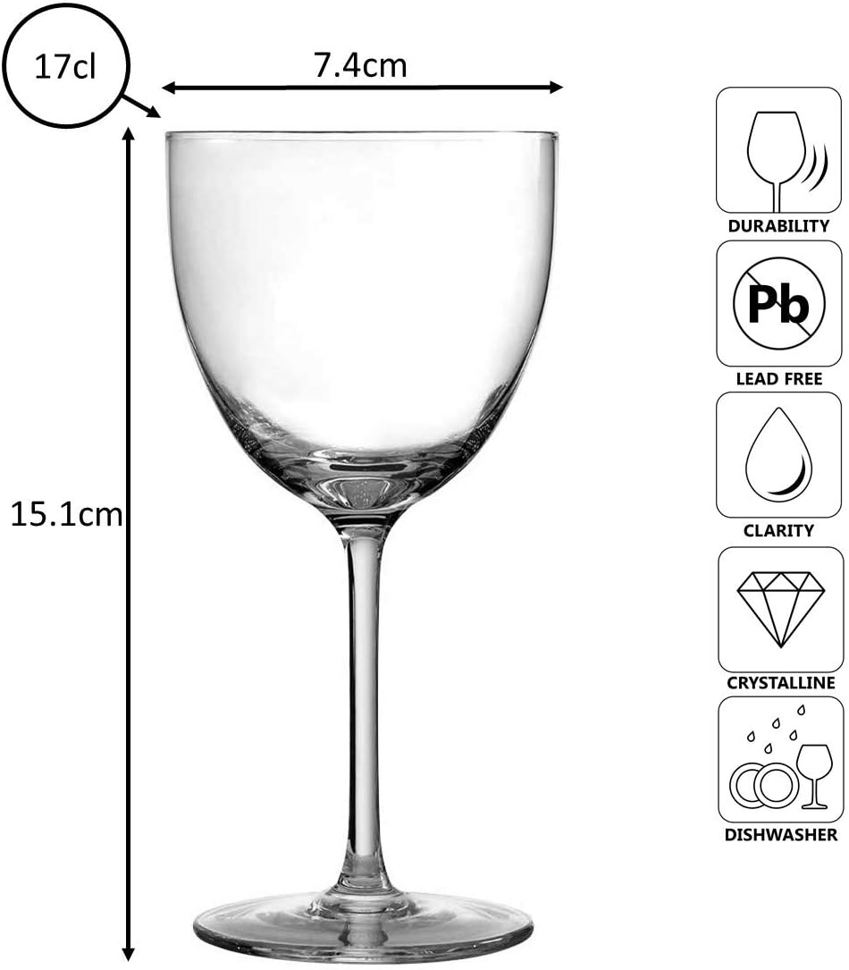 Verre à cocktail rétro Nick & Nora 17 cl - lot de 4