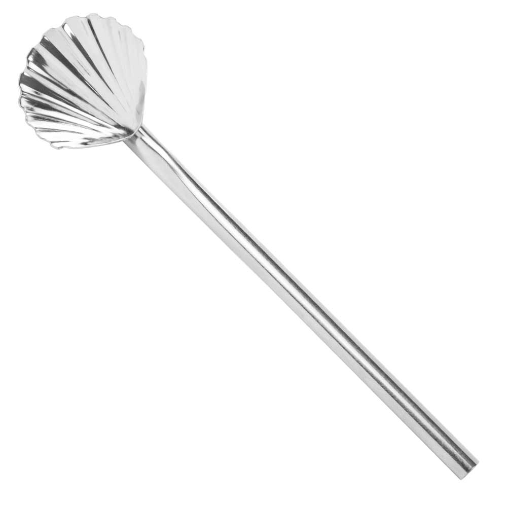 Scallop Straw Stirrer 14cm (pack of 6)