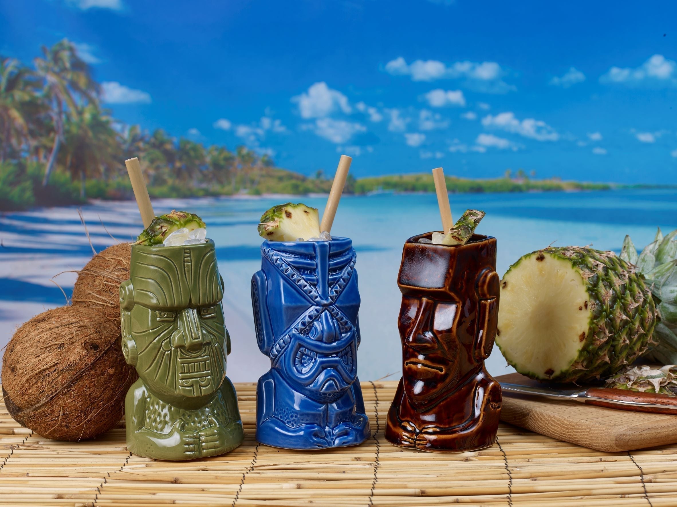 Moko Tiki Tropischer Cocktailbecher 50cl