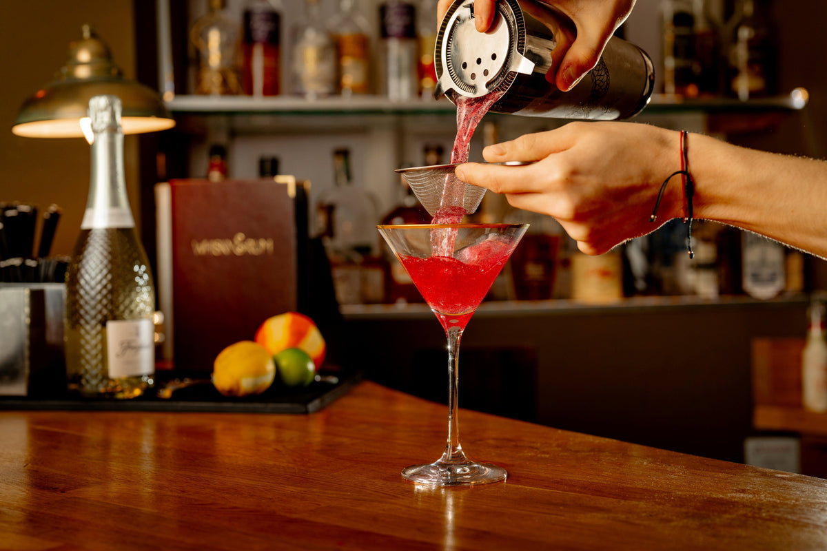 Calice Martini Verdot con bordo dorato 21 cl - Confezione da 6