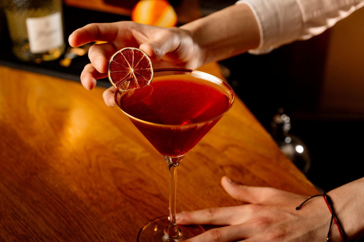 Calice Martini Verdot con bordo dorato 21 cl - Confezione da 6