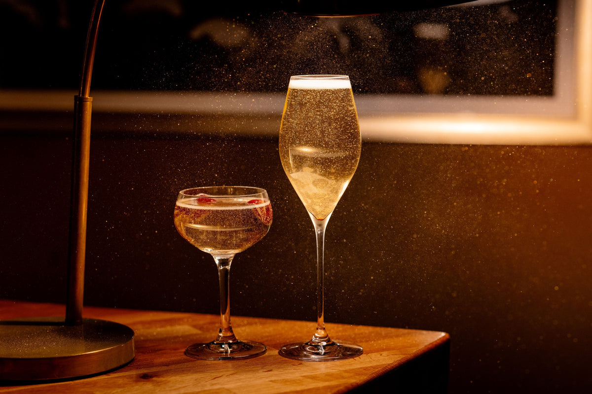 Verre coupe à champagne rétro 21 cl - lot de 4