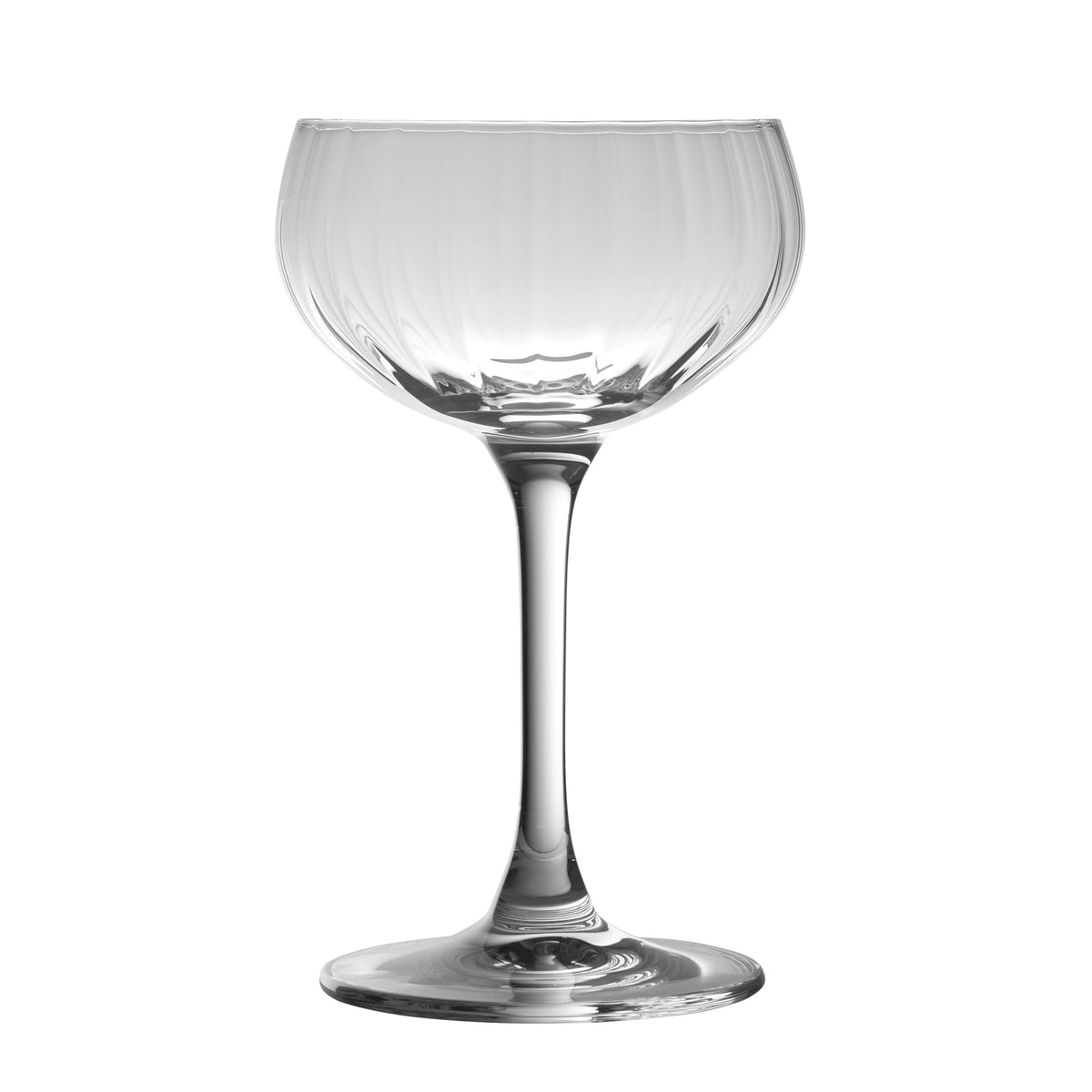 Coupe à champagne rétro à motif optique 21 cl - boîte de 4