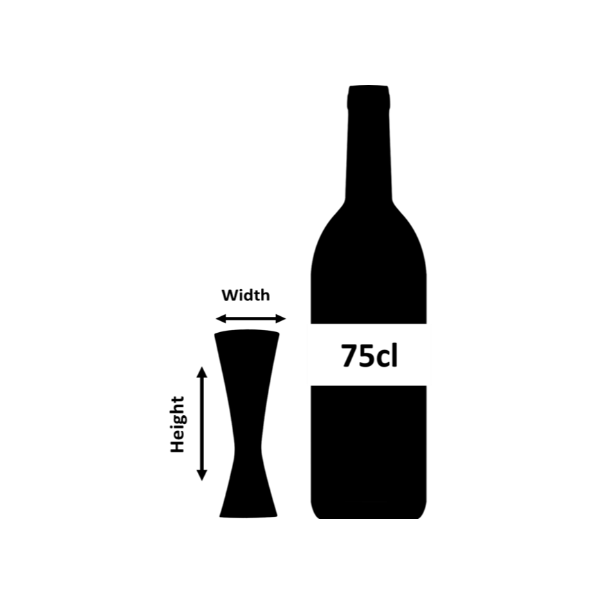 Jigger de cobre para cócteles Aero® de 1 oz o 2 oz