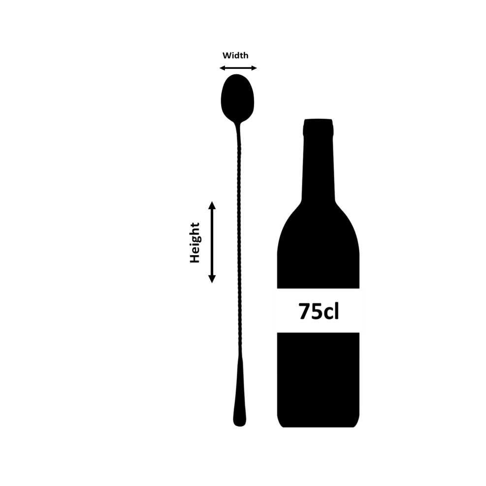 Cuillère de bar passoire en acier inoxydable Biloxi 34.5cm